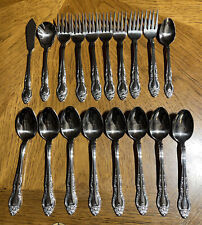18 Pc Northland Korea stainless flatware Malmaison Dinner Forks Teaspoons Spoons for sale  Shipping to South Africa