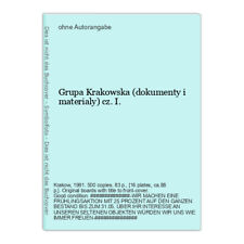 Grupa Krakowska (dokumenty i materialy) cz.I., używany na sprzedaż  Wysyłka do Poland