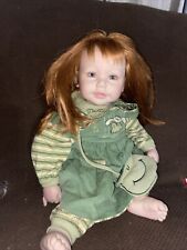 ADORA BABY Girl DOLL Toddler Green Froggy Outfit Red Hair for sale  Shipping to South Africa