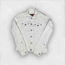 True Religion Jimmy Biała bawełniana dżinsowa kurtka trucker M, używany na sprzedaż  PL