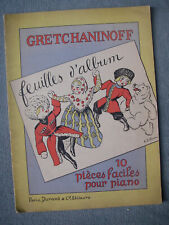 Gretchaninoff feuilles album d'occasion  Paris XIX