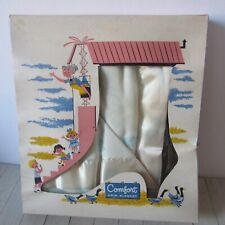 Cobertor de bebê vintage confortável azul caixa original TREM 40 x 60 *** LEIA *** comprar usado  Enviando para Brazil