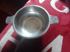 Pewter quaich drinking for sale  IRVINE