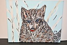 Snow wolf painting for sale  Forked River