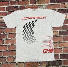 Camiseta Vintage Chevrolet RACING NASCAR Xadrez Bandeira Envoltório Gráfico GG, usado comprar usado  Enviando para Brazil