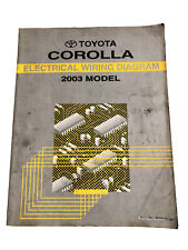 Toyota Corolla 2003 OEM Tune-up Shop Serviço Manual de Reparo Livro Diagramas de Fiação, usado comprar usado  Enviando para Brazil