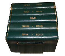 Juego de diccionario Midget (inglés, francés, español, italiano, alemán), conjunto de 5 vol. en estuche segunda mano  Embacar hacia Argentina