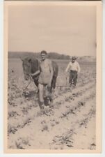 Papel fotográfico VEF Letônia RPPC arando um campo com um cavalo e um arado primitivo c1930 comprar usado  Enviando para Brazil