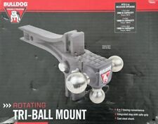 Usado, Bulldog Engate de Reboque Ajustável Tri-Ball Ball Mount com Degrau Integrado, Cinza comprar usado  Enviando para Brazil