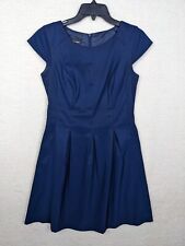 Vestido plissado feminino AB Studio azul marinho manga gorro tamanho 4P comprar usado  Enviando para Brazil