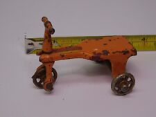 Triciclo vintage Kilgore casa de bonecas miniatura ferro fundido laranja comprar usado  Enviando para Brazil