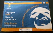 Biglietto concerto elio usato  Italia