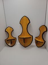 Usado, 3 prateleiras de madeira feitas à mão uma grande 2 pequenas. comprar usado  Enviando para Brazil