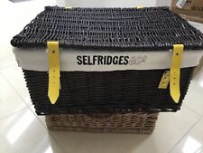 Selfridges hamper wicker for sale  WOKING