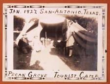 1927 Tenda Acampamento Pecan Grove Acampamento Turístico San Antonio Texas Snap Shot B5S1 comprar usado  Enviando para Brazil