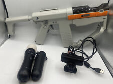 Used, Sony PlayStation 3 Ps3 Move Bundle Sharp Shooter Controllers Charger Eye Camera for sale  Shipping to South Africa