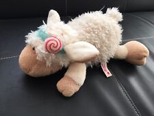 Nici Jolly Candy Sheep Lamb Cream Soft Toy Comforter 29cm - Good Condition for sale  MABLETHORPE