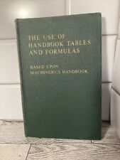 El uso de tablas y fórmulas manuales edición 1964, usado segunda mano  Embacar hacia Argentina