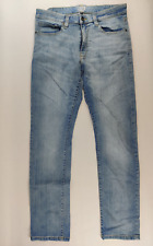 Jeans elástico Lazer masculino tamanho 34x34 azul slim fit perna reta mistura de algodão comprar usado  Enviando para Brazil