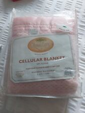 Blanket cellular pink for sale  ROCHFORD