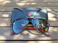 Ray-Ban Ferrari Sunglasses RB4125M with. F644/71 BLACK RED Black grey for sale  Shipping to South Africa