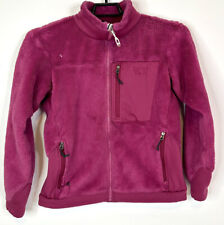 Mountain Hardware Womens Sz Medium Pink Monkey Fleece Jacket Warm Soft Fuzzy for sale  Shipping to South Africa