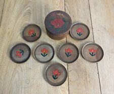 Vintage wooden coasters for sale  DUNDEE