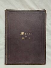 1886 Music Vol 3 Antique Sheet Music Book ~ Ainsworth ~ 13 x 11 ~ Amazing Book for sale  Shipping to South Africa