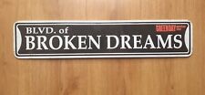 Boulevard Of Broken Dreams Green Day Tin Plate Plaque ' Street' Sign for sale  Shipping to South Africa