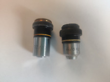 Two microscope objectives lens 4x/0.10 and 10x/0.25 160/- unbranded for sale  Shipping to South Africa