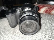 Câmera Digital Nikon COOLPIX L120 14.1MP 21x Zoom Preta Testada/Funcionando comprar usado  Enviando para Brazil