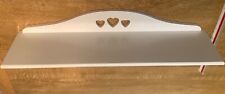 White Wooden Floating Shelf 45cm x11cm, really pretty item & hardly a blemish, used for sale  LEEDS