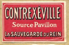 étiquette ancienne contrexév d'occasion  France