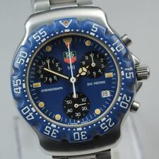 Novo Relógio Masculino Batt◆N Estado Perfeito◆ Tag Heuer Formula 1 570.513T Cronógrafo Azul JAPÃO comprar usado  Enviando para Brazil