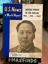 C1 1950 MAO OF CHINA 20 de janeiro Notícias dos EUA e Relatório Mundial RARO Encontrado comprar usado  Enviando para Brazil