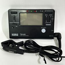 Korg TM60C combo sintonizador metrônomo com microfone de contato preto comprar usado  Enviando para Brazil