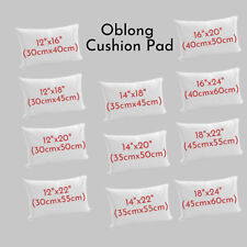 Oblong Cushion Pad Rectangular Shape Hollowfiber Cushions Inserts Inners Scatter for sale  Shipping to South Africa