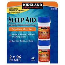 Kirkland Signature Sleep Aid Succinato de Doxilamina 25mg Adormecer Comprimidos Rápidos comprar usado  Enviando para Brazil