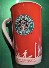 Caneca de café Starbucks 2006 alta feriado 16 oz Natal vermelho e branco xícara de inverno comprar usado  Enviando para Brazil
