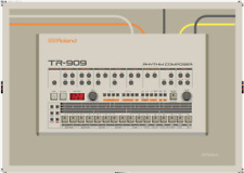 Roland 909 print for sale  CARDIFF
