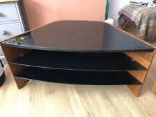 dark brown wood corner unit for sale  EXETER