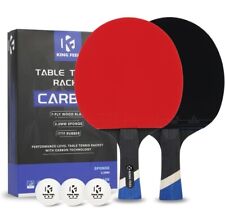 Raquete de pingue-pongue profissional de carbono raquetes de tênis de mesa conjunto de remo de taco borracha comprar usado  Enviando para Brazil