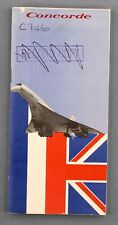 Concorde manufacturers brochur for sale  BRIGHTON