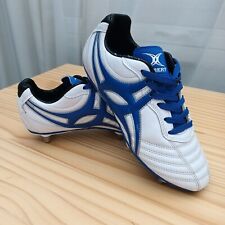 Gilbert 6S blue & white rugby boots UK size 4 - six stud changeable, used for sale  HONITON