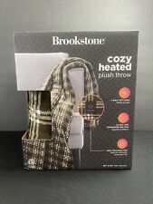 Brookstone Electric Heated Plush Throw 4-Heat Setting Cozy Heated Size 50”x60” for sale  Shipping to South Africa
