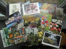 Postcards flowers gardens usato  Spedire a Italy