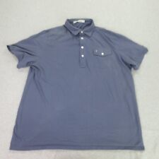 Camisa polo masculina Criquet XXL azul manga curta golfe bolso frontal desempenho * comprar usado  Enviando para Brazil