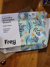 Used, FREY LAUNDRY Detergent Sheets - Scent CEDARWOOD OAKMOSS AMBER 30 SHEETS for sale  Shipping to South Africa