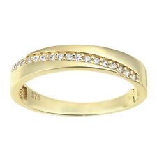 Used, 9ct Yellow Gold 0.15ct Wedding Band Ring size J to U - Simulated Diamond for sale  Shipping to South Africa