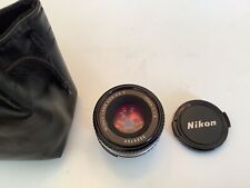 Lente panqueca Nikon Series E 50MM 1:1.8 para câmera Nikon 35MM SLR. Estojo macio comprar usado  Enviando para Brazil